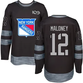 Men's Don Maloney New York Rangers 1917-2017 100th Anniversary Jersey - Black Authentic