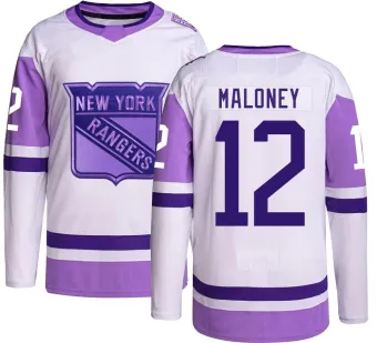 Men's Don Maloney New York Rangers Hockey Fights Cancer Jersey - Authentic