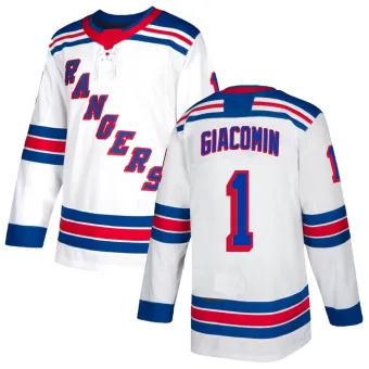 Men's Eddie Giacomin New York Rangers Jersey - White Authentic