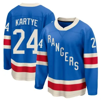 Men's Tye Kartye New York Rangers Centennial Jersey - Blue Breakaway