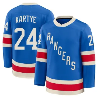 Men's Tye Kartye New York Rangers Centennial Jersey - Blue Premium