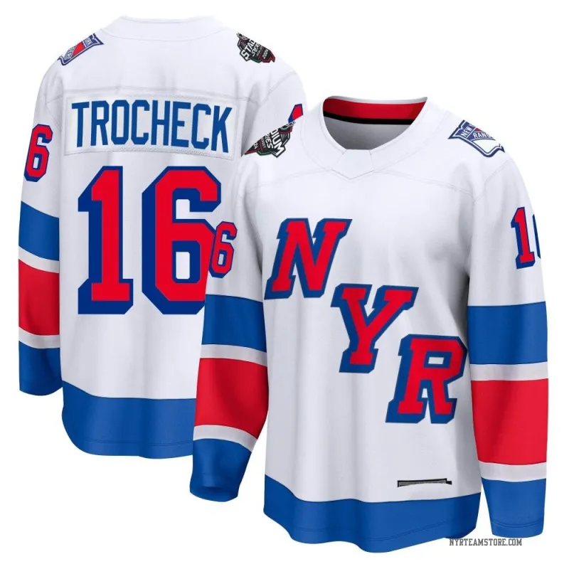 Men's Vincent Trocheck New York Rangers 2024 Stadium Series Jersey White Breakaway Rangers Store