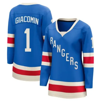 Women's Eddie Giacomin New York Rangers Centennial Jersey - Blue Breakaway
