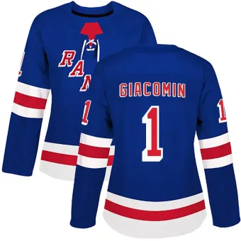 Women's Eddie Giacomin New York Rangers Home Jersey - Royal Blue Authentic
