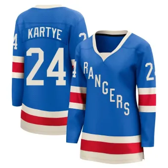Women's Tye Kartye New York Rangers Centennial Jersey - Blue Breakaway