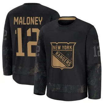 Youth Don Maloney New York Rangers 2024 Military Appreciation Practice Jersey - Black Premium