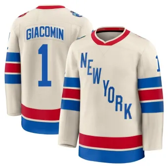 Youth Eddie Giacomin New York Rangers Beige 2026 Winter Classic Jersey - Premium