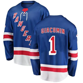 Youth Eddie Giacomin New York Rangers Home Jersey - Blue Breakaway