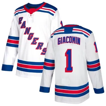 Youth Eddie Giacomin New York Rangers Jersey - White Authentic